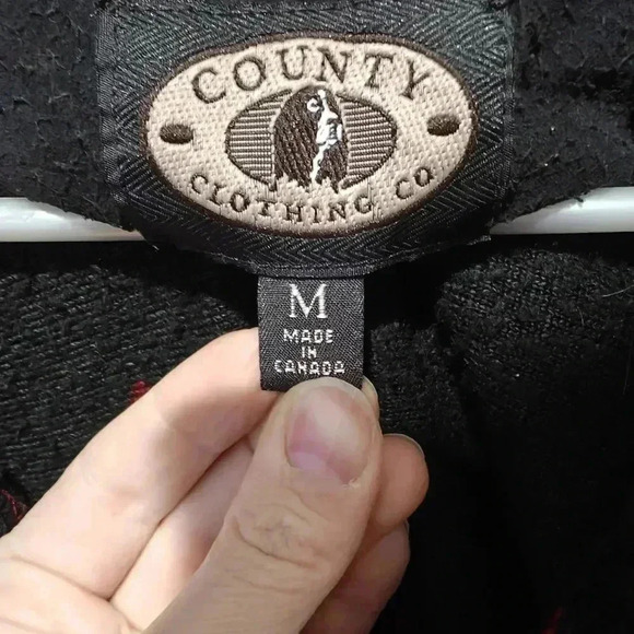 County Clothing Company Vintage Jacket Medium Button Up Snowflake 90s Novelty - Picture 4 of 6